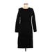 Missufe Casual Dress - Sheath: Black Solid Dresses - Women's Size Medium