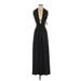 Windsor Cocktail Dress - A-Line Halter Sleeveless: Black Print Dresses - Women's Size P