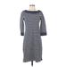 Vineyard Vines Casual Dress - Sweater Dress: Blue Stripes Dresses - Women's Size X-Small