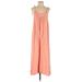Maronie Casual Dress - A-Line Scoop Neck Sleeveless: Orange Print Dresses - Women's Size Small