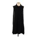 James Perse Casual Dress - Mini High Neck Sleeveless: Black Print Dresses - Women's Size Medium