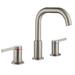 AWZTOO 8 Inch Widespread Bathroom Faucet 3 Hole Bathroom Sink Faucet Double Handle Brass Bathroom Sink Vanity Basin Taps in Gray | Wayfair