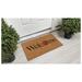 Calloway Mills Peach Welcome 29 in. x 17 in. Indoor Outdoor Door Mat Coir in Brown | 29 H x 17 W x 0.6 D in | Wayfair 110351729