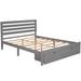 Red Barrel Studio® Delvion Open-Frame Storage Bed, Platform Bed, Bed Frame Wood in Gray | 40.7 H x 61 W x 80.7 D in | Wayfair