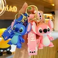 Porte-clés Stitch Disney Anime CAN o Stitch Figure pendentif de sac rose doux ornements de