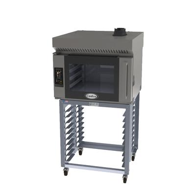 Cadco BLS-4FTR-1H Single Full Size Electric Commercial Convection Oven - 7.6kW, 208-240v/1ph, Bakerlux TOUCH, Stainless Steel