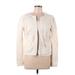 Ann Taylor LOFT Jacket: Short Ivory Print Jackets & Outerwear - Women's Size Medium