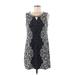 Alfani Casual Dress - Shift: Black Print Dresses - Women's Size Medium