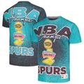 "Men's Mitchell & Ness Turquoise San Antonio Spurs Hardwood Classics 1999 NBA Finals Champ City T-Shirt"