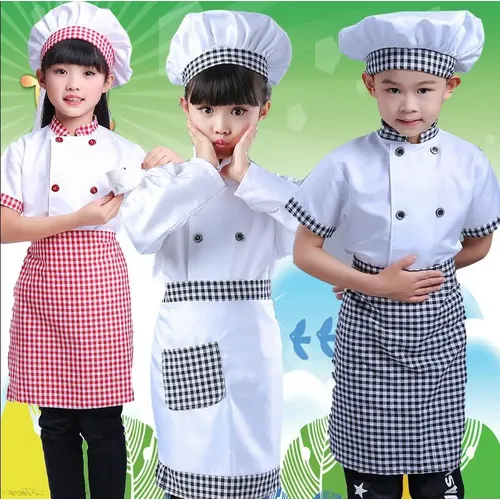 2019 koch Kinder Kostüme Kochen Kleidung Baby Mädchen Baby Jungen Küche Uniform Cosplay Kostüme