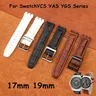 17mm 19mm Echt leder Uhren armband für Swatch Ironie ycs yas ygs Serie private Schnitts telle