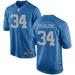 Alex Anzalone Men's Nike Blue Detroit Lions Throwback Custom Game Jersey
