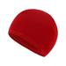 Winter Sports Skull Hat Warm Polar Fleece Beanie Thermal Cycling Hat Cap ( bright red)