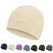 Unisex Windproof Fleece Warm Beanie Hat Cap Winter Ski Cycling Cap Breathable Helmet Liner Cap Khaki