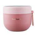 600ML/800ML Oats Container with Lids Spork Microwave Safe Stainless Steel Overnight Oats Jar Cereal Milk Vegetable Fruit Salad Storage Container Picnic Supplies