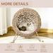 20.5 Rattan Cat Bed Claw-Proof Rattan Wicker Cat Furniture Elevated Hand-Woven Kitten House Condo with Cushion Easy to Clean Elevated Ball Cat Bed with Washable for Indoor Beige