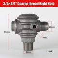 3 Port Copper Male Thread Check Valve Connector Tool For Air Compressor Air Pump (26Ã—26Ã—9 Right)