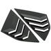 Arealer Rear Window Louvers Car Rear Window Side Tuyere Louvers Vent for Focus ST RS MK3 Hatchback Carbon Fiber Style