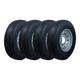 Goodride 16 10 Ply Radial Trailer Tire & Wheel - ST235/80 R16 8 Lug (Silver Mod) Set (4)
