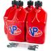 VP Racing Fuels 5-Gallon Square Motorsport Utility Container Red & 14 Standard Hose 4 Pack