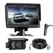 RV Backup Camera System 7 inch Monitor Vehicle Backup Camera Waterproof Rear View Camera with Night Vision 18 IR LED Reverse Truck Wired Back Up Camera for Cars/Trailer/Van/Jeep/SUV