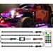 SEBLAFF 4PCS LED Car underglow lights Work Light Bar Bluetooth APP remote control light