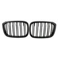 Carevas Double Slat Front Kidney Grille Grill Black Replacement for G01 X3 G02 X4 2018-2020