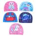 OUNONA 5Pcs Children Swim Hats Wear-resistant Swimming Caps Polyester Swimming Hats Kids Accessory
