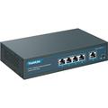 YuanLey 5 Port Gigabit PoE Switch with 4 Port PoE+ 1000Mbps 802.3af/at 78W Built-in Power Fanless Metal Unmanaged