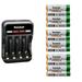 Kastar 12-Pack AAAJ 1.2V 1000mAh Ni-MH Battery and CMH4 Charger Compatible with Siemens Phone S450 S455 S45 SBC Phone SBC-6020 SBC-60HC SBC-6028-2HC GE Phone 28320EE2 28321EE2