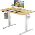Miekor Electric Height Adjustable Standing Desk Sit to Stand Ergonomic Computer Desk Yellow 40 x 24 W2US134