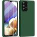 ã€�3 in 1 for Samsung Galaxy A32 5G case with 2 Pack Screen Protector Camera Protectionï¼ŒLiquid Silicone Slim Shockproof Protective Phone Case 6.5inch [Microfiber Lining] (Alpine Green)