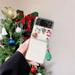 Cute 3D Doll Merry Christmas Clear Crystal Phone Case For Samsung Galaxy Z Flip 3 5G Cover For Samsung Galaxy Z Flip 4 ZFlip 4