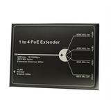 1 to 4 PoE Extender 10/100M 4 Port PoE Extender IEEE802.3At Poe Extender Max Extend 250M 65W Max for Ip Camera