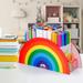 Rainbow Pencil Holder Acrylic Pen Holder for Kids Christmas Gifts Pencil Organizer for Kids Crayon Stationery Holder for Desk Accessories