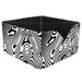 OWNTA Marble Black White Abstract Art Pattern Square Pencil Storage Case with 4 Compartments Removable Dividers Pen Holder and Pencil Holder