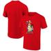 Men's Ripple Junction Red Bob's Burgers Belcher Family Holiday Graphic T-Shirt