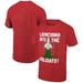 Men's Ripple Junction Heather Red NASA Shuttle Tree Topper Holiday Graphic T-Shirt