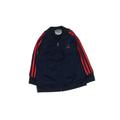 Adidas Track Jacket: Blue Solid Jackets & Outerwear - Size 12 Month