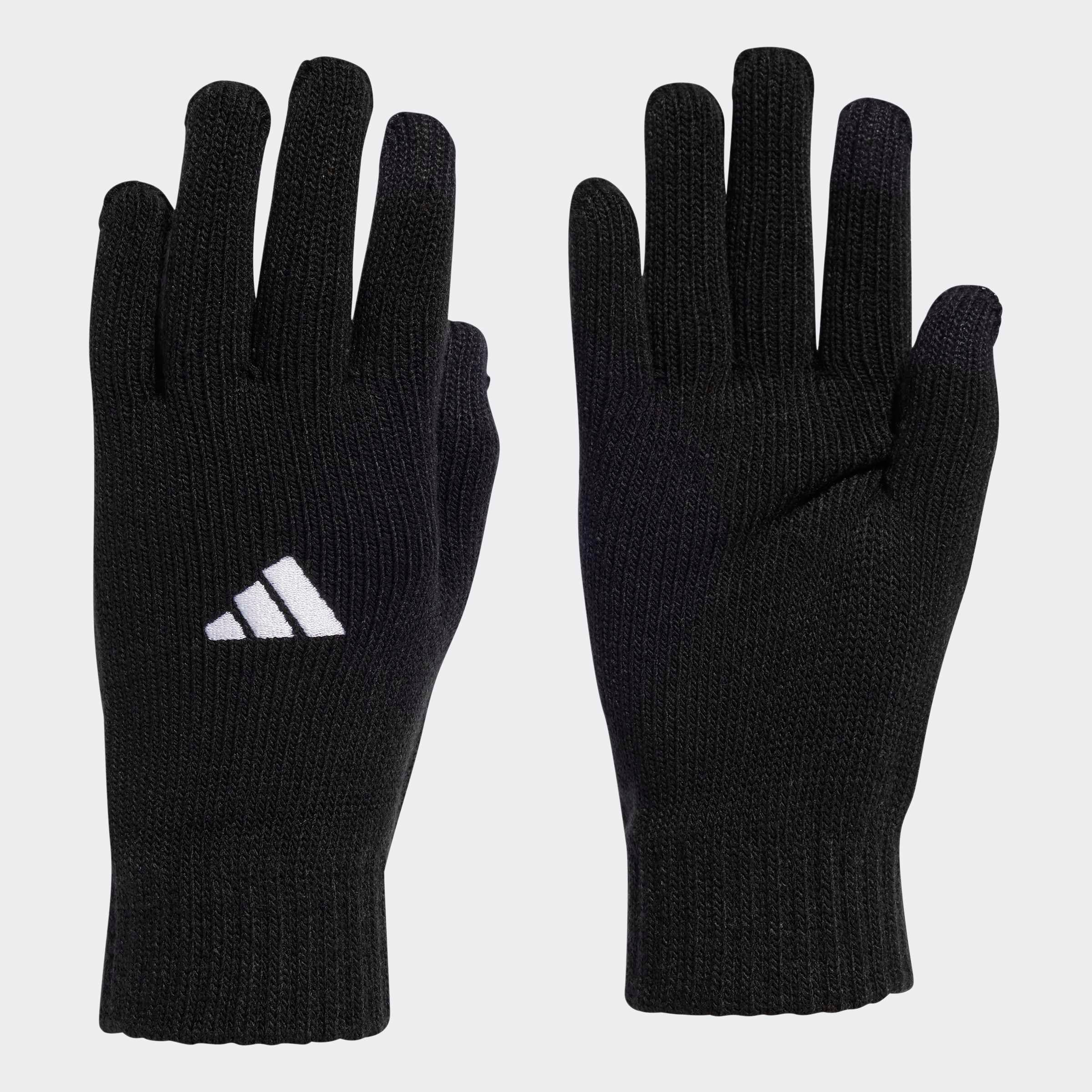 Trainingshandschuhe ADIDAS PERFORMANCE "TIRO L GLOVES", Herren, Gr. M, schwarz-weiß (schwarz, weiß), Obermaterial: 97% Polyacryl, 2% Polyester, 1% Elasthan, Handschuhe Image