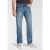 Straight-Jeans LEVI'S "501 LEVI'S ORIGINAL", Herren, Gr. 32, Länge 34, blau (chemicals), Denim/Jeans, Obermaterial: 100% Baumwolle, casual, normal lang, Jeans, mit Markenlabel
