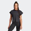 T-Shirt ADIDAS PERFORMANCE "STUDIO T-SHIRT" Gr. XL, schwarz (black, gresix) Damen Shirts Jersey