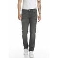 Straight-Jeans REPLAY "GROVER" Gr. 29, Länge 30, grau (dark grey bf32) Herren Jeans Straight Fit