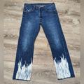 Levi's Jeans | Custom Levi's Men's 501 Original Fit Straight Leg Fire Button Fly Jeans 34 X 30 | Color: Blue | Size: 32