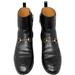 Gucci Shoes | Authentic Gucci Jordaan Black Leather Round Toe Horsebit Flats Ankle Boots | Color: Black | Size: 38.5eu