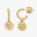 Kate Spade Jewelry | Kate Spade New York Wishes Asymmetrical Huggie Earrings Gold Women's Jewelry Nwt | Color: Gold | Size: Os