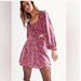Free People Dresses | Free People Jael Printed Mini Dress- Like New Never Worn | Color: Pink | Size: M