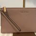 Michael Kors Bags | Authentic Michael Kors Pebble Leather Wristlet, In Gorgeous Blush! | Color: Pink/Tan | Size: 10” X 5.5”