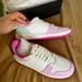 Kate Spade Shoes | Kate Spade New York Wmns Bolt Lace-Up Low-Top Sneakers | Color: Pink/White | Size: 8.5