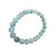 WORLD WIDE GEMS WWG Very Rare Ajoite 10mm rondelle smooth 7inch Natural Gemstones Beaded Bracelets for Men Women Healing Crystal Stretch Beaded Bracelet Unisex